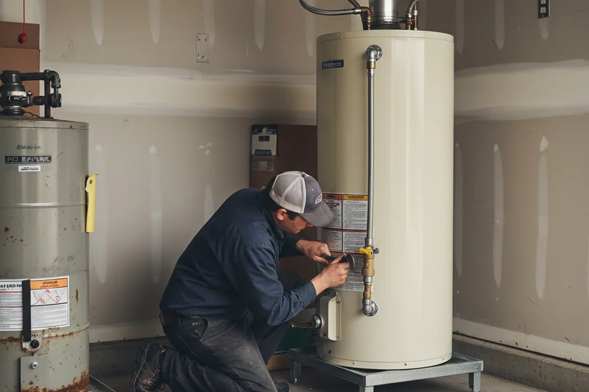 Water heater and shutoff valve replacement in Walbridge